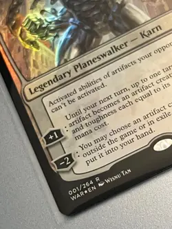 MTG Karn the Great Creator - Foil - War of the Spark #1 - Image 3