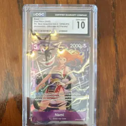 Nami OP09-070 Best Selection Vol.4 Uncommon Alt Art Parallel CGC 10 - Image 1