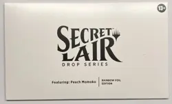 MTG Secret Lair (Featuring: Peach Momoko Rainbow Foil) | Brand New Sealed - Image 2