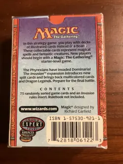 MTG Magic: The Gathering Invasion Tournament Pack Sealed 75 Cards English - Image 2
