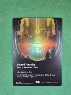 MTG Sacred Foundry #282 (Borderless) FOIL Edge of Eternities - Image 3