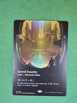 MTG Sacred Foundry #282 (Borderless) FOIL Edge of Eternities - Image 5