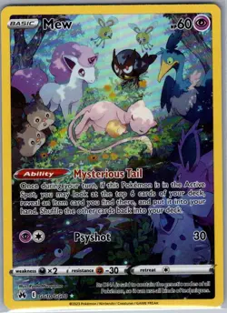 Mew GG10/GG70 SWSH: Crown Zenith: Galarian Gallery - Pokemon Card - NM - Image 1