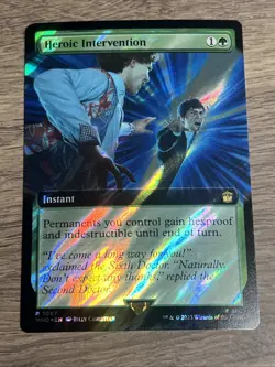 Heroic Intervention (Extended Art) (Surge Foil) #1067 NM Doctor Who Magic MTG - Image 1