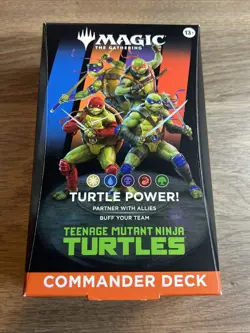 Sealed Teenage Mutant Ninja Turtles Commander Deck Turtle MTG - Image 1
