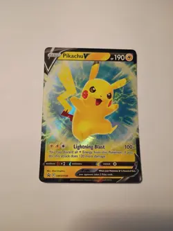 Pikachu V SWSH198 SWSH: Sword & Shield Promo Cards Holo Pokemon TCG - NM - Image 1