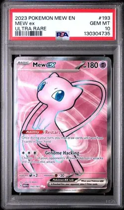 2023 POKEMON MEW EN 151 MEW EX #193 PSA 10 - Image 1