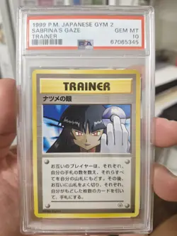 Pokemon Sabrina’s Gaze Gym Challenge 2 Japanese Banned Artwork - PSA 10 - Image 2