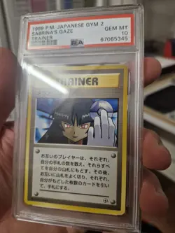 Pokemon Sabrina’s Gaze Gym Challenge 2 Japanese Banned Artwork - PSA 10 - Image 3
