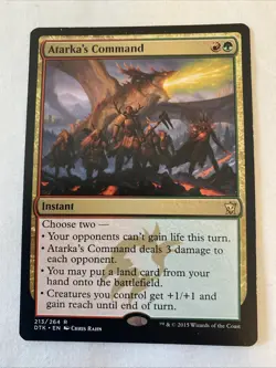 Magic The Gathering Atarka's Command Rare #213 - Image 1