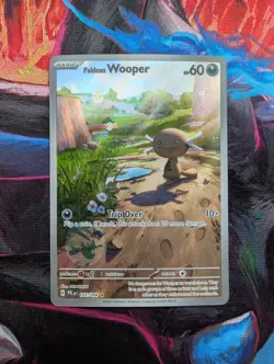 Pokemon Paldean Wooper 102/094 Phantasmal Flames Illustration Rare Near Mint - Image 1