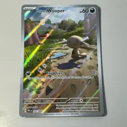 Pokemon TCG Paldean Wooper 102/94 Illustration Rare Holo - Image 1