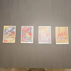 Pokemon Charizard GX Reshiram & Charizard GX Reshiram V Foil Tag Team Lot - Image 1