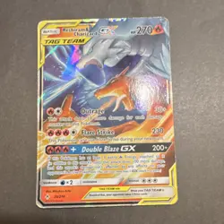 Pokemon Charizard GX Reshiram & Charizard GX Reshiram V Foil Tag Team Lot - Image 3