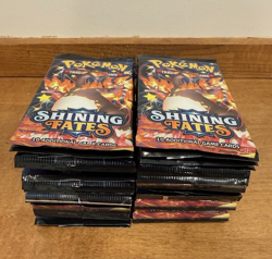36x Pokemon TCG Shining Fates Booster Pack Lot of 36 FACTORY SEALED PACKS! NEW - Image 1
