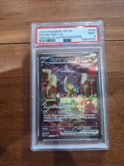2024 Pokemon Raging Bolt ex 208/162 SV05: Temporal Forces Holo PSA 9 !! 🔥🔥 - Image 1