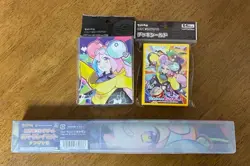 Pokemon Card Game Iono play mat & Deck Case & Sleeve Set Pokemon Center Anime JP - Image 1