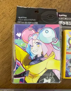 Pokemon Card Game Iono play mat & Deck Case & Sleeve Set Pokemon Center Anime JP - Image 2
