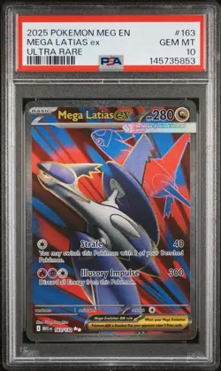 Mega Latias ex #163 PSA 10 GEM MINT 2025 MEG Ultra Rare Pokemon - Image 1