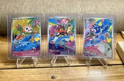 Pokemon 1st Partner 30th Anniversary Gen 7 Set (Rowlet, Kitten, Popplio) NM - Image 1