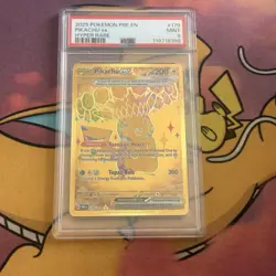 PSA 9 Pikachu Ex 179 Pokemon Single, Prismatic Evolutions Mint - Image 1