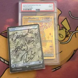 PSA 9 Pikachu Ex 179 Pokemon Single, Prismatic Evolutions Mint - Image 2