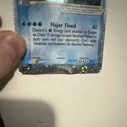 Pokemon Kyogre ex Promo Holo 120 HP Nintendo Set 001 English 2003 TCG - Image 4
