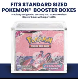 Pokemon Booster Box Acrylic Case Magnetic UV Protection Display Clear Protector - Image 2
