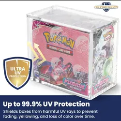 Pokemon Booster Box Acrylic Case Magnetic UV Protection Display Clear Protector - Image 5