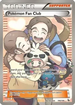 1x Pokemon Fan Club - 106/106 - Full Art Ultra Rare Moderately Played Pokemon XY - Image 1