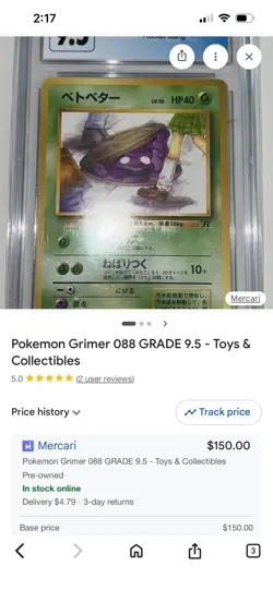 ‘96 Pocket Monsters TCG Team Rocket Koffing 1st Edition Japanese Lot of 2 #109 - Image 3