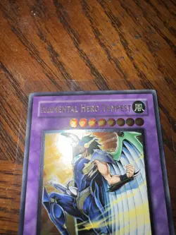 Yugioh Elemental Hero Tempest EEN-EN034 Ultimate Rare 1st Edition Lightly Played - Image 3