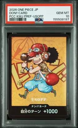 PSA 10 Usopp DON!! Card Promo One Piece Japanese Kumamoto Prefecture - Image 1