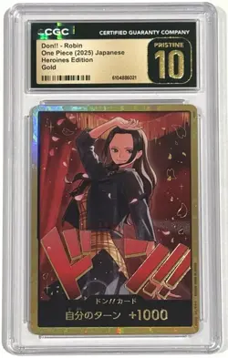 2025 One Piece Robin Gold DON!! Japanese Heroines CGC 10 Pristine - Image 1