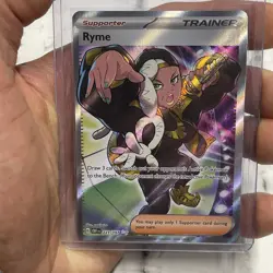 Pokemon Card 2023 Obsidian Flames Rare Holo RYME TRAINER FULL ART 221/197 NM/MT - Image 1