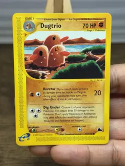 Dugtrio Skyridge 52/144 Common - Tomokazu Komiya - Pokemon TCG Card - Image 3