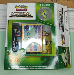 Pokemon TCG Celebi Black Star Promos XY111 Holo Card 20th Box & Pin - AS IS READ - Image 1