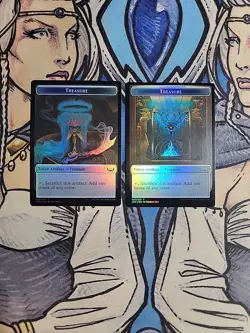 2x Angel (3/3) / Treasure Tokens FOIL Dual-Sided - NM/M SNC MTG - Image 2