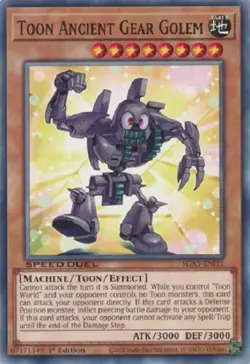 Yugioh - Toon Ancient Gear Golem - 1st Edition - Plus Free Holographic Card - Image 1