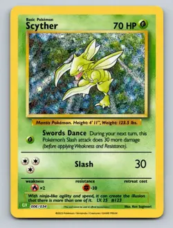 Scyther Holo Classic Collection Trading Card Game Classic 006/034 NM - Image 1