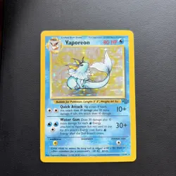 Pokemon Card - Vaporeon Jungle 12/64 Holo Rare - Image 1