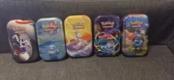 Pokemon Bundle 52 cards ( 50 x Reverse / Holo + 2 EX ) No Duplicates + 5 tins - Image 2