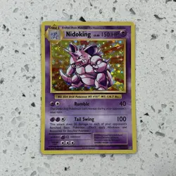 Pokemon Nidoking TCG Holo Rare Card 45/108 XY Evolutions NM - Image 1
