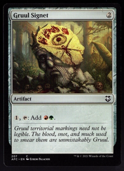 Gruul Signet 207 Common Non Foil Forgotten Realms Magic TCG NM - Image 1