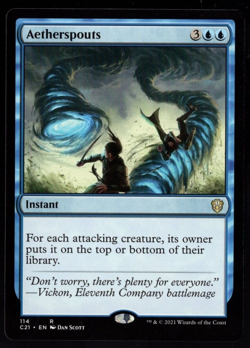 Aetherspouts 114 Non Foil Rare Commander 2021 MTG Near Mint - Image 1