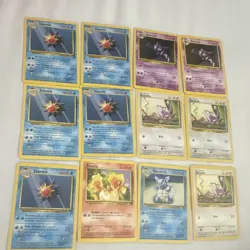 Pokemon TCG Fossil/Base Set 11-Card Lot 1999 Unlimited Haunter Starmie - Image 1