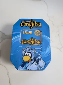 Disney Topps Club Penguin Card Jitsu Water Tin See Photos - Image 1