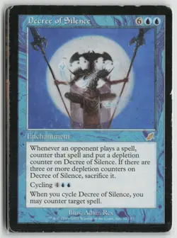 Decree of Silence Heavily Played 32 Scourge Magic: The Gathering - Image 1
