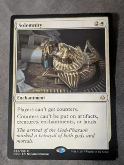 1x Solemnity NM, English MTG Hour of Devastation rare 022 NM x1 - Image 1