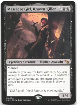 Massacre Girl, Known Killer 94 Murders at Karlov Manor Magic: The Gathering NM - Image 1